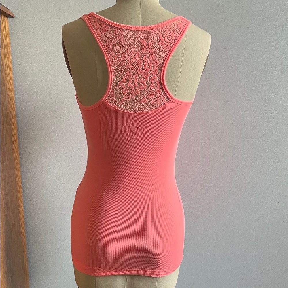 SO Vibrant Coral Tank Top - Picture 3 of 5